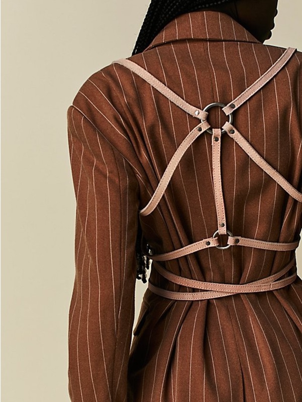 Free People Baby Cobra Harness Pale Rose Leather